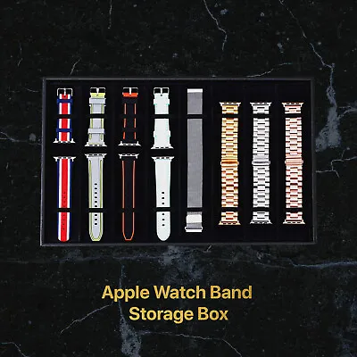 $27.54 • Buy Apple Watch Bands Storage Box Case IWatch Straps Organizer Tray Display 8 Slots