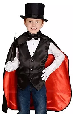 Aeromax Jr. Magician With Cape Vest Hat Gloves Bowtie And Wand • $42.83