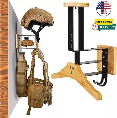 Tactical Gear Wall Mount Police Gear Rack Helmet Stand Hanger Plate Carrier New • $49.99