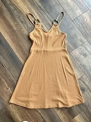 £3 • Buy Topshop Orange Flippy Dress 8