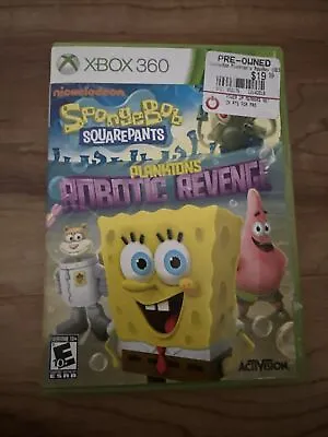 Spongebob Squarepants Planktons Robotic Revenge Microsoft Xbox 360 • $11.49