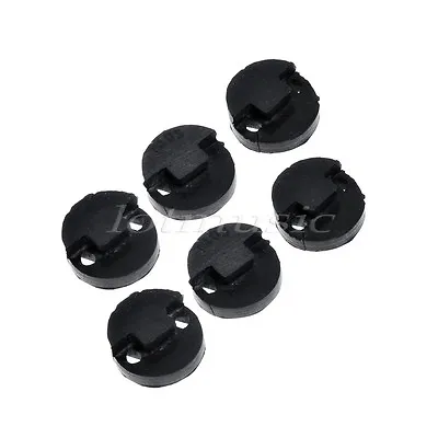 6 Pcs Violin Mute Rubber Round For 3/4 4/4 Size Parts Tourte Style Black • $8.99