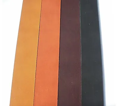 £11.75 • Buy 2mm Thick Premium Veg Tan Cowhide Shoulder Leather Belt Blanks 54 Inch - 137cm