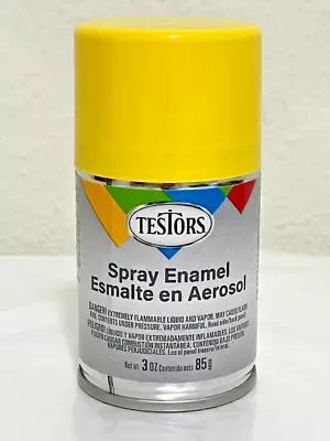 Testors Spray Paint ~  Bug Yellow 1632 T  ~  Gloss   Enamel 3oz Hobbies • $6.50