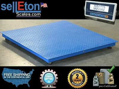Selleton SL-4x4-10k-NN Floor Scale Pallet Size Capacity 10000 Lb X 1 Lb • $698