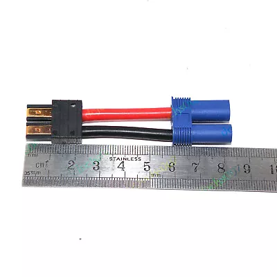 High Current Adapter EC5 IC5 Female To Traxxas TRX Male 12AWG For LiPo ID Plug • $8.99