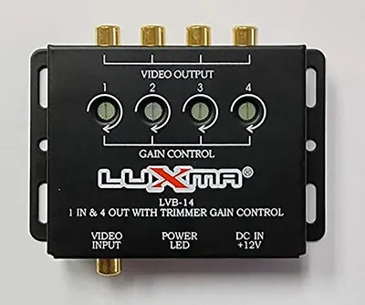 LUXMA Video Amplifier 1 In 4 Out With Trimmer Gain Control • $32.99