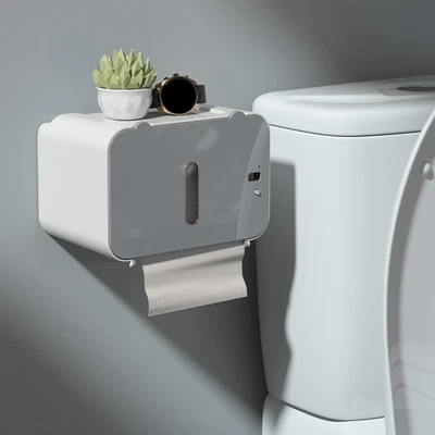 $43.69 • Buy Paper Towel Dispenser Holder Roll Automatic Wall Mount Bathroom Toilet Organizer