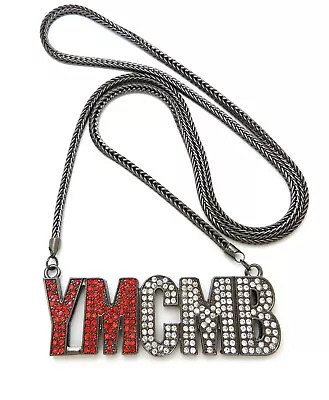 NEW YOUNG MONEY YMCMB PENDANT WITH 4mm 36  FRANCO CHAIN • £38.91