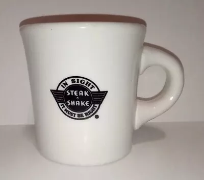 Vtg Steak 'n Shake Restaurant “In Sight It Must Be Right” Ceramic Coffee Mug Cup • $14.99