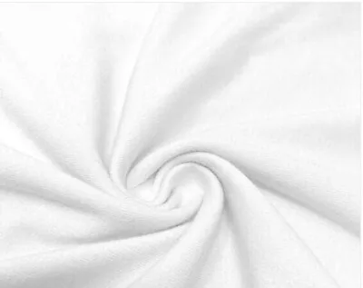12 Yard Voile Cotton Fabric Plain White Print 100% Cotton • $31.99