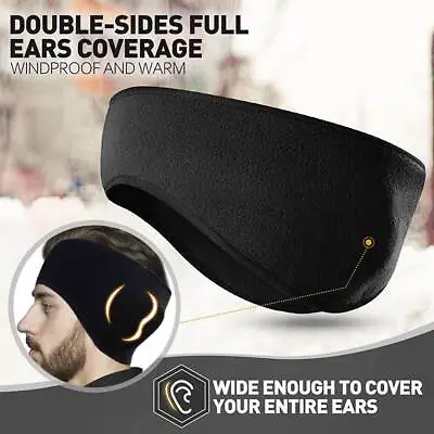 £4.19 • Buy Soft Fleece Headband Winter Warm Mens Ladies Ski Snowboard Ear Muff Head Warmer