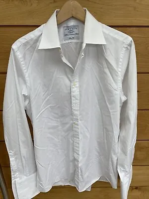 £8 • Buy Charles Tyrwhitt Shirt Double Cuff 15.5 Slim Fit