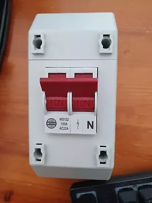 100A 2 Pole Isolator In Rec Enclosure Wylex REC2S Brand New X2 • £34