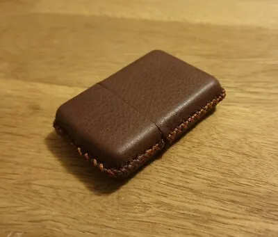 Handmade Leather Zippo Lighter Holder Case Jacket Gift Outdoors • £18.99