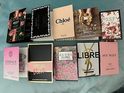 Lot Of 10 Women’s Fragrance Samples(Versace YSLGucciArmani & More!) • $18.50