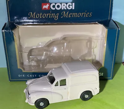 £3.50 • Buy Corgi Morris Minor Van In Plain Cream Mint And Boxed 1/43 (S37)