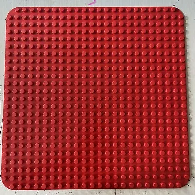 Lego Duplo 24 X 24 Studs Base Plate Red 15” X 15” Brand New • $50.57