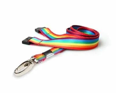 £2.99 • Buy Rainbow Pride Lanyard 15mm LGBT+ With Safety Breakaway For ID Badge Holder