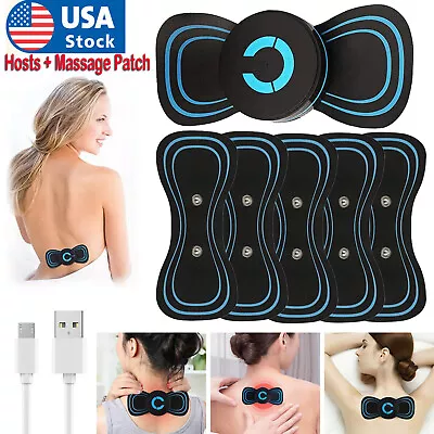 Portable EMS Mini Electric Neck Back Massager Cervical Massage Patch Stimulator • $5.99