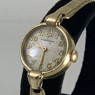 Vintage Longines Ladies 10K GF Watch From 1950 With A 17J Cal 5LNS Movement • $44.25