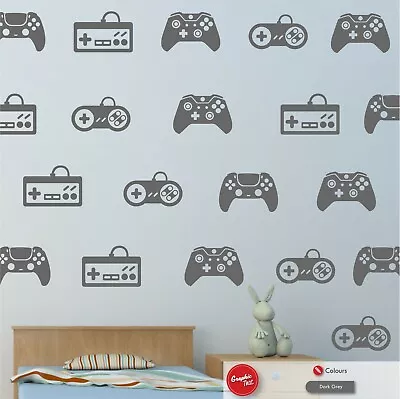 £15.99 • Buy Gaming Wall Art Stickers Gamer Controllers Kids Bedroom Mural Boys Vinyl Decals
