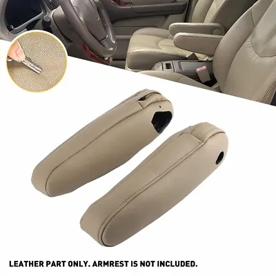 Leather Seat Armrest Cover Durable For Lexus RX 300 330 350 2003-2009 Dark Beige • $15.19