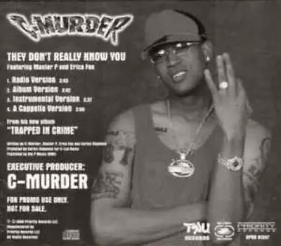 C-Murder: They Don't Really Know You PROMO MUSIC AUDIO CD Master P Erica Fox 4tk • $14.99