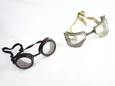 Vintage Antique Steampunk Goggles - Dusty And Dirty Glass And Metal Aviator • $4.99