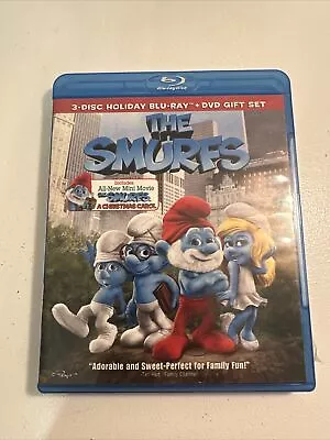 The Smurfs 3-Disc Holiday Blu-ray + DVD Gift Set 2011 • $4.99