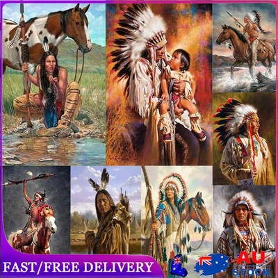 $11.79 • Buy 5D DIY Full Drill Diamond Painting Indian Cross Stitch Craft Kits Home Wall Arts