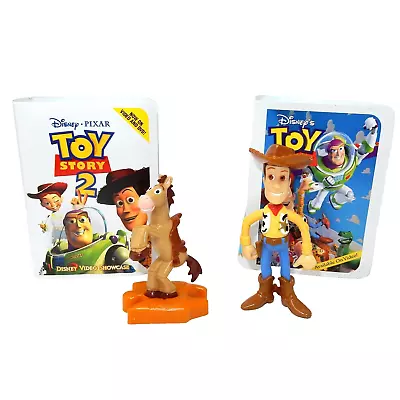 Mcdonalds Pixar Disney Toy Story Toy Figure Lot Of 2 Bullseye(2000) Woody(1996) • $14.99