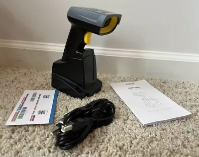 Inateck 2D Barcode Scanner Wireless Bluetooth QR Code Gun Read Screen Smart Base • $75