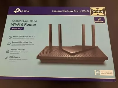 TP-LINK Archer AX20 Dual-Band Wi-Fi 6 Router • $20