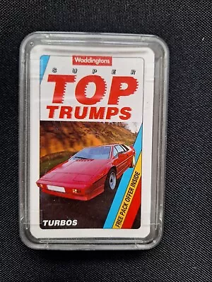 Vintage TOP TRUMPS CARDS By WADDINGTONS 1992 TURBOS CARS. Complete Set. • £9.50