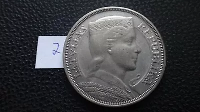 Latvia  1929 Year Silver  Coin 5 Lati (2) • $49.99