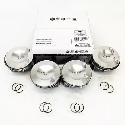 4x VW Upgraded 23mm Piston & Rings Set For Audi A5 A4 VW Jetta 2.0T 06H107065DM • $229.99