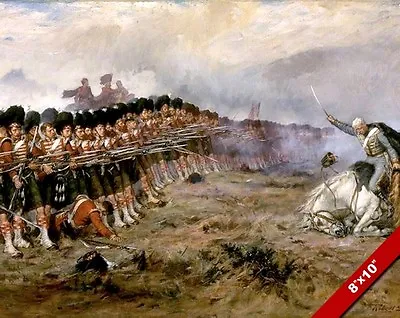 Thin Red Line Painting British Military History Crimean War Art Canvas Print • $14.99