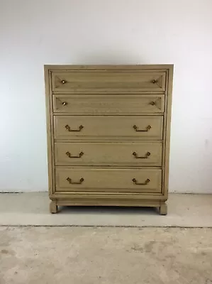 Mid Century Modern Highboy Dresser With Limed Oak FInish • $1775