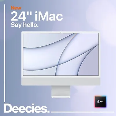 £1229 • Buy Apple IMac M1 24-inch 4.5k Retina 8c/7c 8gb RAM 256gb SSD Mac NEW  In SILVER