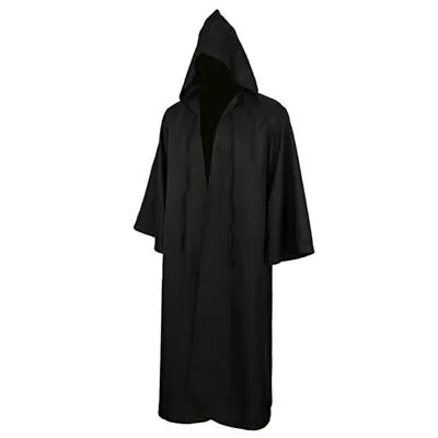 Medieval Velvet Hooded Cloak Wicca Long Robe Halloween Witchcraft Larp Capes US • $16.99