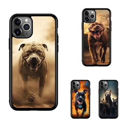 For IPhone 11 12 13 Pro Max Mini Charm Case Jumping Pit Bull • $19.79