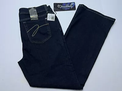 Womens Miraclebody Blue Jeans By MiracleSuit Samantha Size 16 Wide Leg NWT USA • $42.49