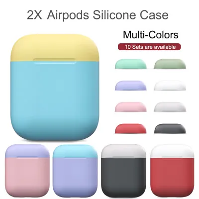 $6.95 • Buy Ultra Slim Silicone Case For Apple AirPods 1 2 Case Cover Skin Airpods Protector