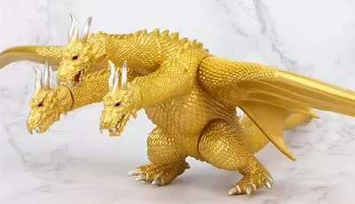 3 Headed GODZILLA 16  KING GHIDORAH Dragons Action Figure Monster KONG Toy Kaiju • $24