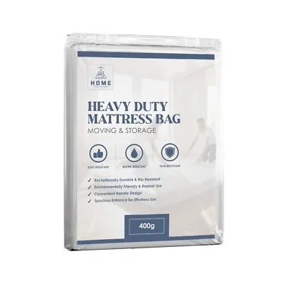 Heavy Duty Mattress Cover For Moving And Storage - 3FT/Double/King/6FT 400 Gauge • £9.49