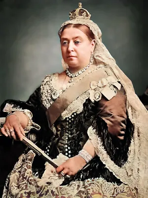 Queen Victoria Great Britain Colorized Portrait Photo Poster Art Print PICK SIZE • $23.99