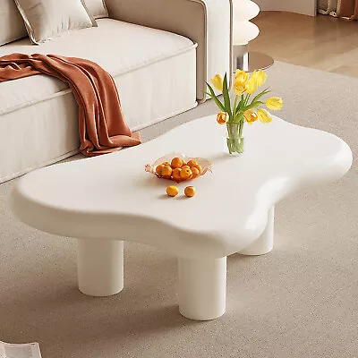 39.37 Cream Cloud Coffee Table Center Sofa Table Cartoon Indoor End Side Table  • $239