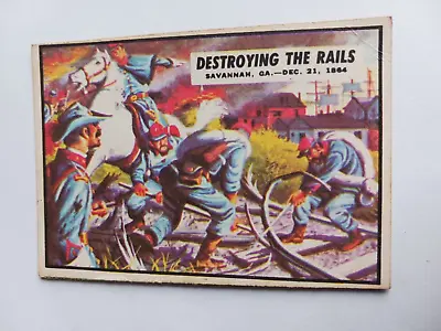 A&BC American Civil War Bubble Gum Trading Cards 1966 • £2