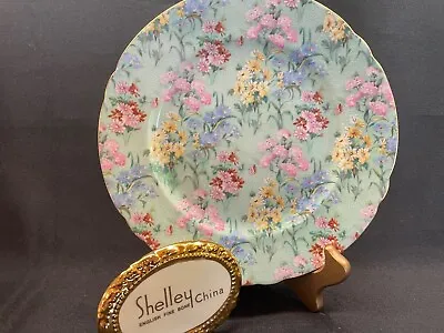 £74.22 • Buy Shelley MELODY CHINTZ  FOOTED RIPON  8  PLATE  -  GOLD TRIM   #13133